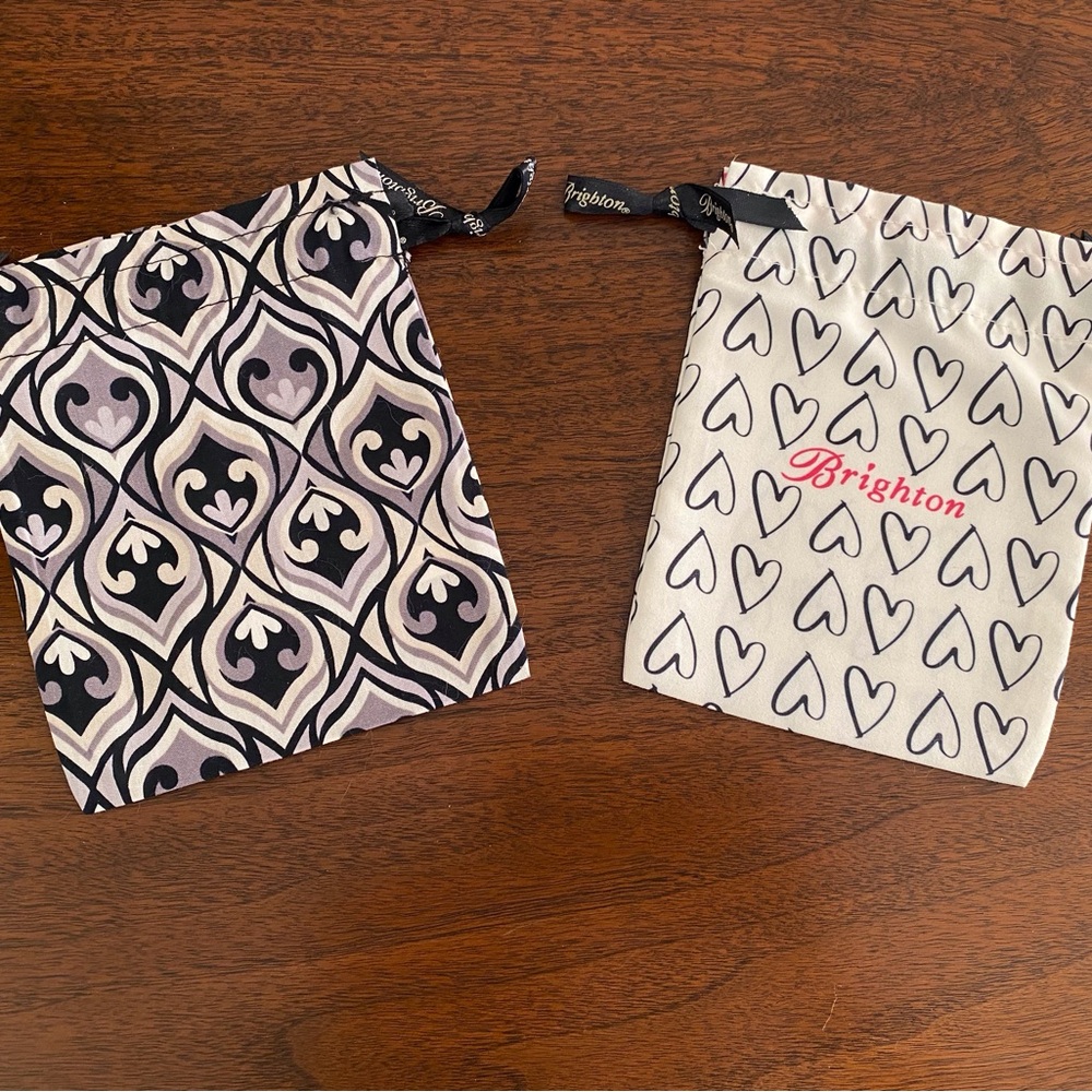 TWO Brighton Jewelry Dust Bags!